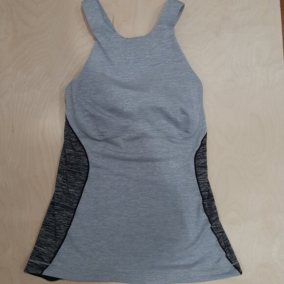 Vintage Lululemon athleisure heathered grey halter tank - Picture 5 of 11